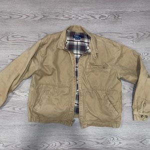 Vintage Polo Ralph Lauren khaki jacket with plaid lining